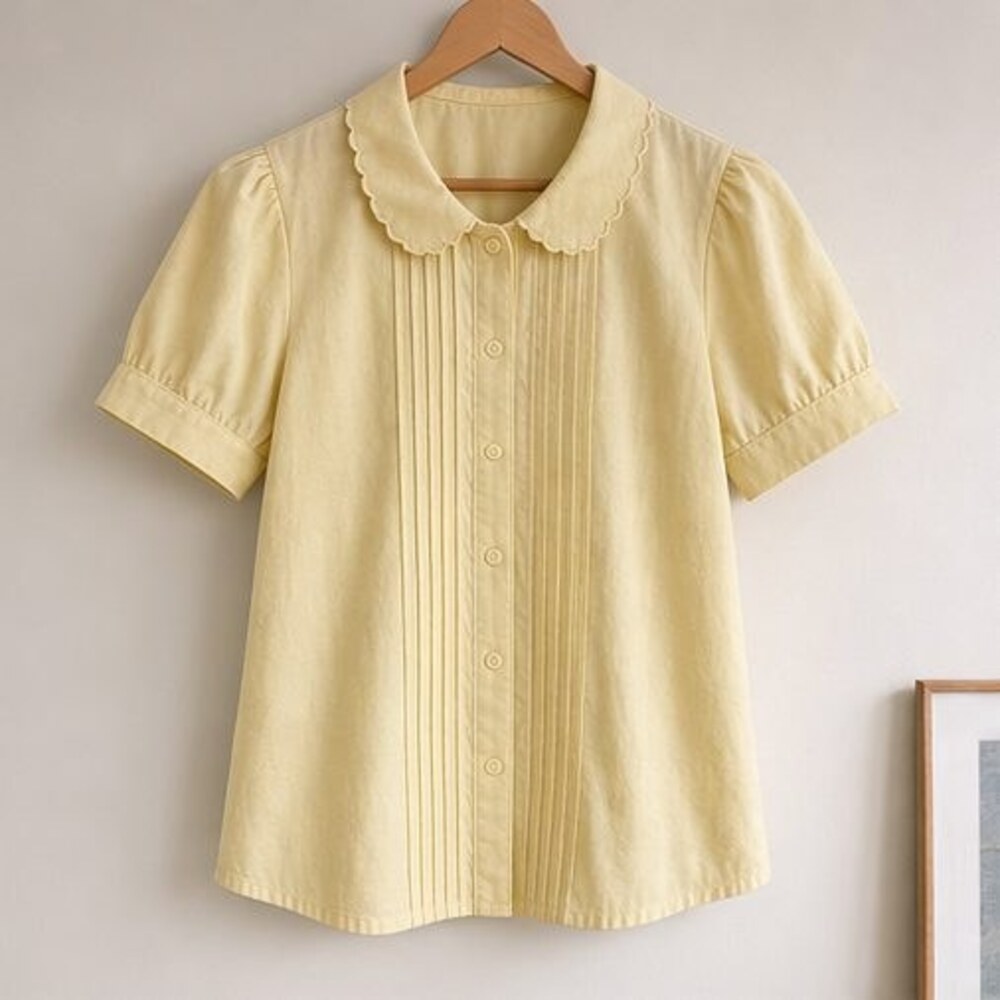 Sage Peplum Top